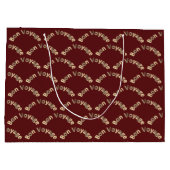 Bon Voyage Arches op Dark Red Groot Cadeauzakje (Achterkant)