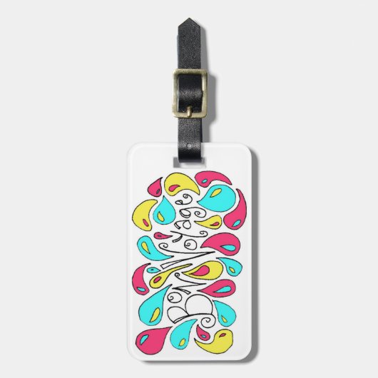 Bon Voyage bagagelabel (Voorkant verticaal)