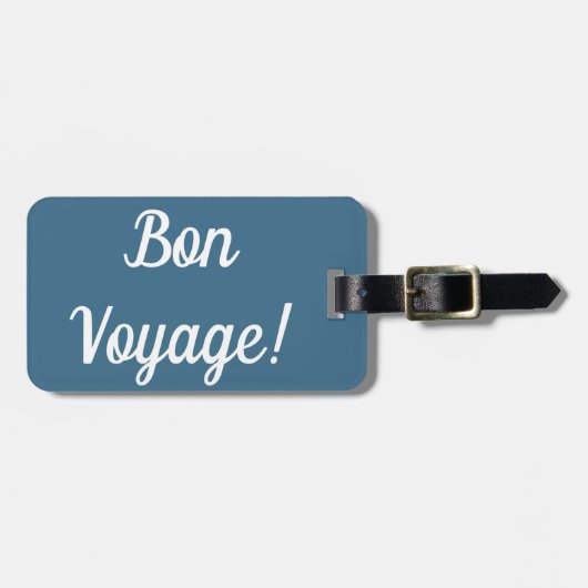 Bon Voyage Bagagelabel (Voorkant horizontaal)