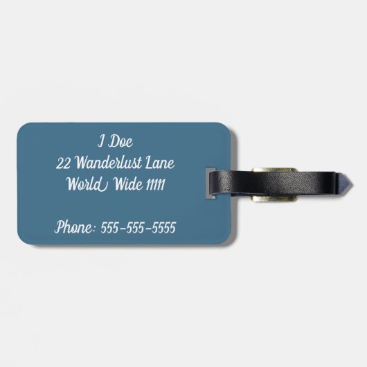 Bon Voyage Bagagelabel (Achterkant horizontaal)