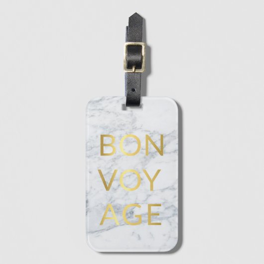 Bon Voyage Bagagelabel (Voorkant (verticaal))