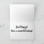 Bon Voyage Beach Vakantie Kaart (Binnen)