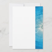 Bon Voyage Blue Destination Wedding Kaart (Achterkant)