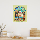 Bon Voyage Boat Cat Pilgrim Symbolist Poster (Keuken)