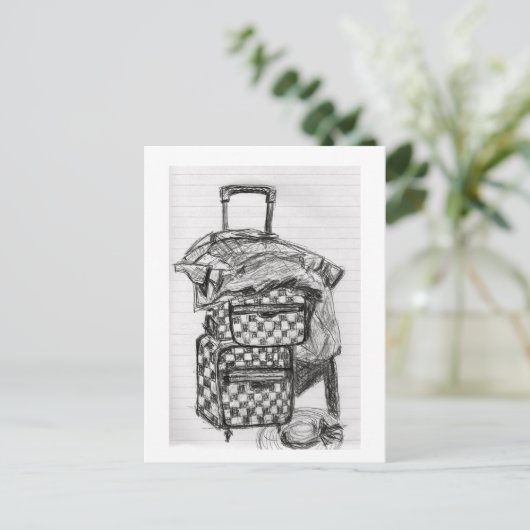 BON VOYAGE BRIEFKAART (Staand voorkant)