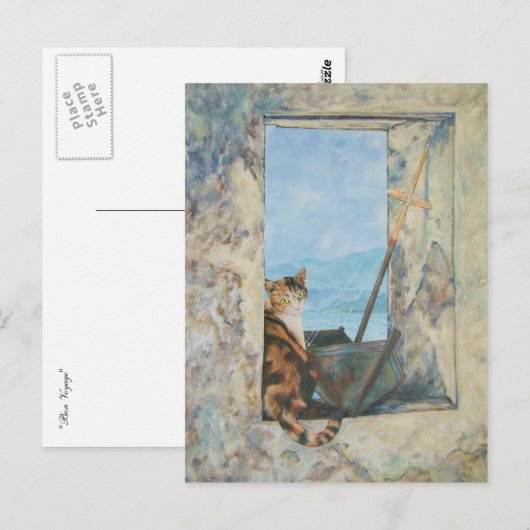 Bon Voyage Briefkaart (Voorkant / Achterkant)