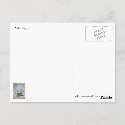 Bon Voyage Briefkaart (Achterkant)