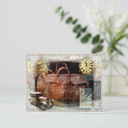 Bon Voyage Briefkaart (Staand voorkant)