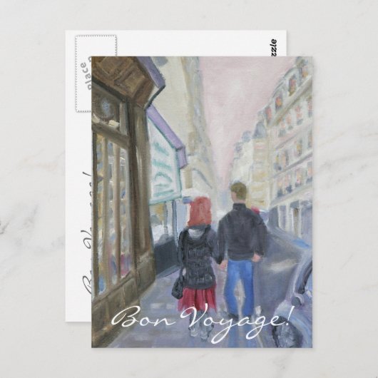 Bon Voyage Briefkaart (Voorkant / Achterkant)