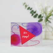 Bon Voyage Briefkaart (Staand voorkant)