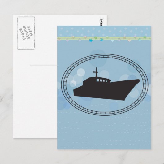 Bon Voyage Briefkaart (Voorkant / Achterkant)