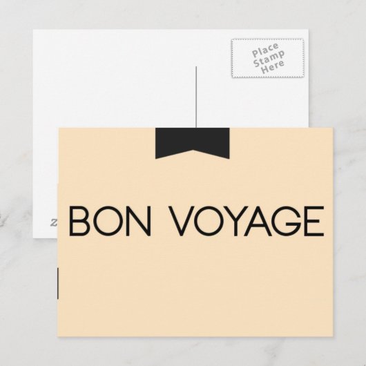 BON VOYAGE BRIEFKAART (Voorkant / Achterkant)