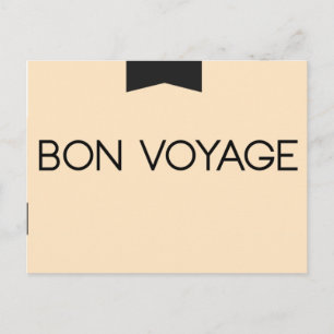 BON VOYAGE BRIEFKAART