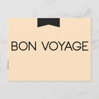 BON VOYAGE BRIEFKAART