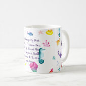 Bon Voyage Cadeau Gepersonaliseerd Zee Creature Th Koffiemok (Voorkant rechts)