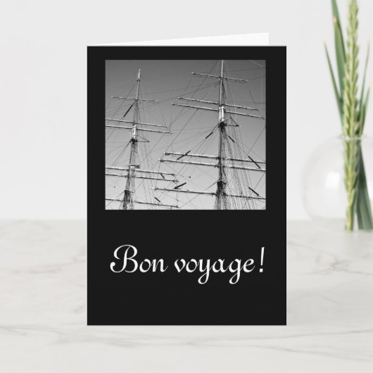 Bon voyage card kaart (Voorkant)