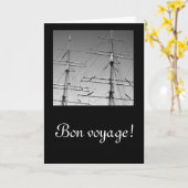 Bon voyage card kaart (Gele Bloem)