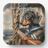 BON VOYAGE CARD PAPIEREN BORDJE (Voorkant)