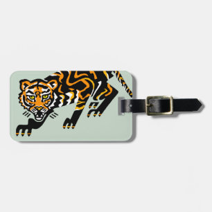 Bon Voyage! Cool graphic TIGER - Bedreigd dier Bagagelabel