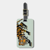 Bon Voyage! Cool graphic TIGER - Bedreigd dier Bagagelabel (Voorkant verticaal)