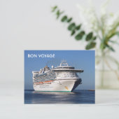Bon Voyage: cruiseschip Golden Princess Briefkaart (Staand voorkant)