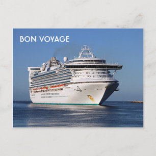Bon Voyage: cruiseschip Golden Princess Briefkaart