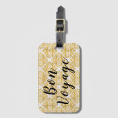 Bon Voyage Elegant Bagagelabel (Voorkant (verticaal))