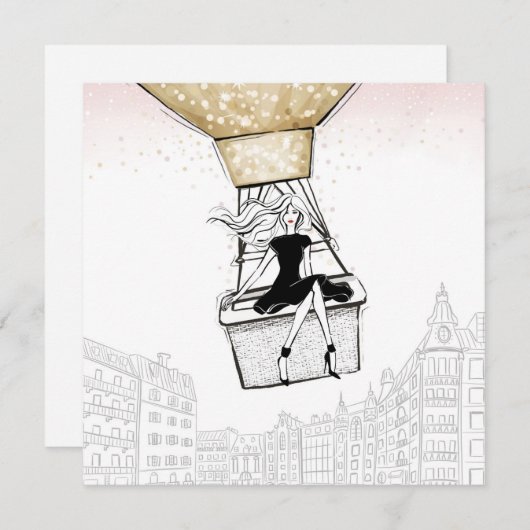 Bon Voyage! Feestdagenkaart (Voorkant / Achterkant)