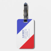 Bon Voyage Flying Saucer Bagagelabel (Achterkant verticaal)