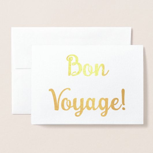 Bon Voyage! Folie Kaarten (Voorkant met envelop)