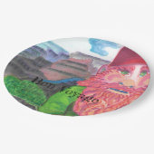 Bon Voyage Gnome Papieren Bordje (Gekanteld)