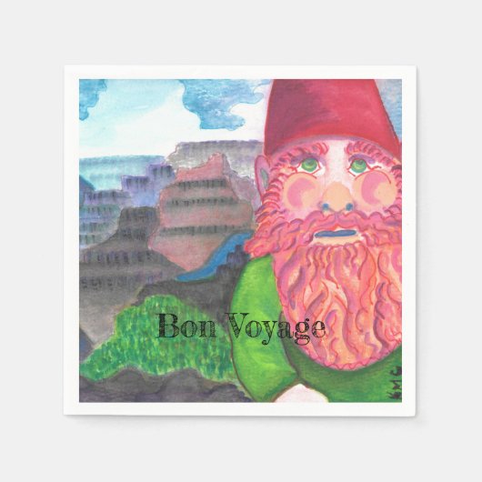 Bon Voyage Gnome Servet (Voorkant)