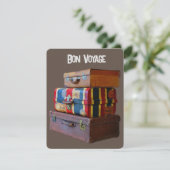 Bon Voyage/Goodbye/Retirement  Bagage Feestdagenkaart (Staand voorkant)