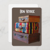 Bon Voyage/Goodbye/Retirement  Bagage Feestdagenkaart (Voorkant / Achterkant)