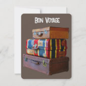 Bon Voyage/Goodbye/Retirement  Bagage Feestdagenkaart (Voorkant)