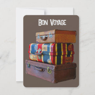 Bon Voyage/Goodbye/Retirement  Bagage Feestdagenkaart