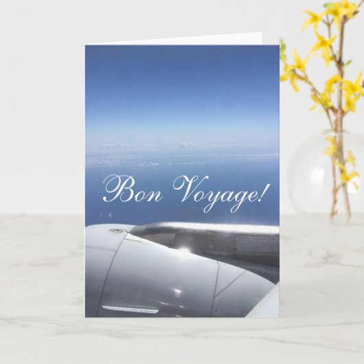Bon Voyage! Happy & Safe-reizen Kaart (Gele Bloem)