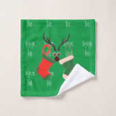 Bon Voyage Holiday HOHOHO Bath Bad Handdoek (Wasdoekje)