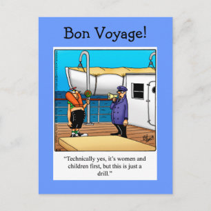Bon Voyage Humor Briefkaart