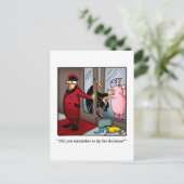 Bon Voyage Humor Briefkaart (Staand voorkant)