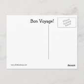 Bon Voyage Humor Briefkaart (Achterkant)