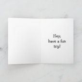 Bon Voyage Humor Wenskaart Kaart (Binnen)