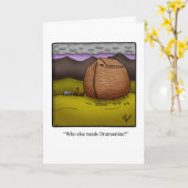 Bon Voyage Humor Wenskaart Kaart (Gele Bloem)