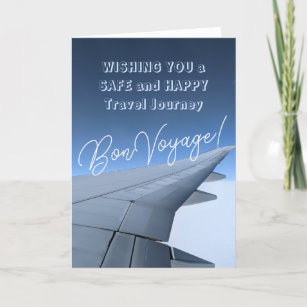 Bon Voyage! Ik wens je fijne & veilige reizen Kaart