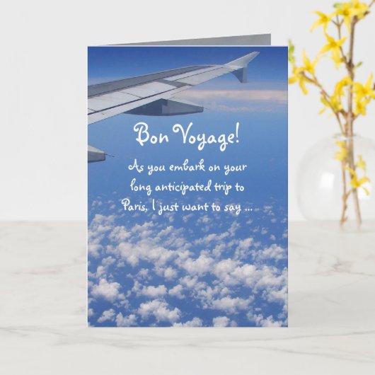 Bon Voyage! Kaart (Gele Bloem)