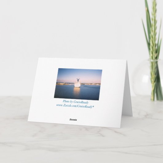 Bon Voyage Kaart (Achterkant)