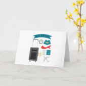 Bon Voyage Kaart (Gele Bloem)