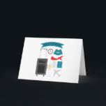 Bon Voyage Kaart<br><div class="desc">Maak je fantasie schoon! Dit grillige ontwerp zal perfect zijn op de billen,  de kussens,  de kleding en nog veel meer voor uw stewardessen!</div>