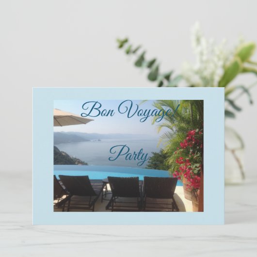 Bon Voyage Kaart (Staand voorkant)