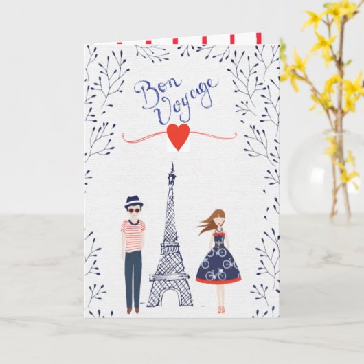 Bon Voyage Kaart (Gele Bloem)